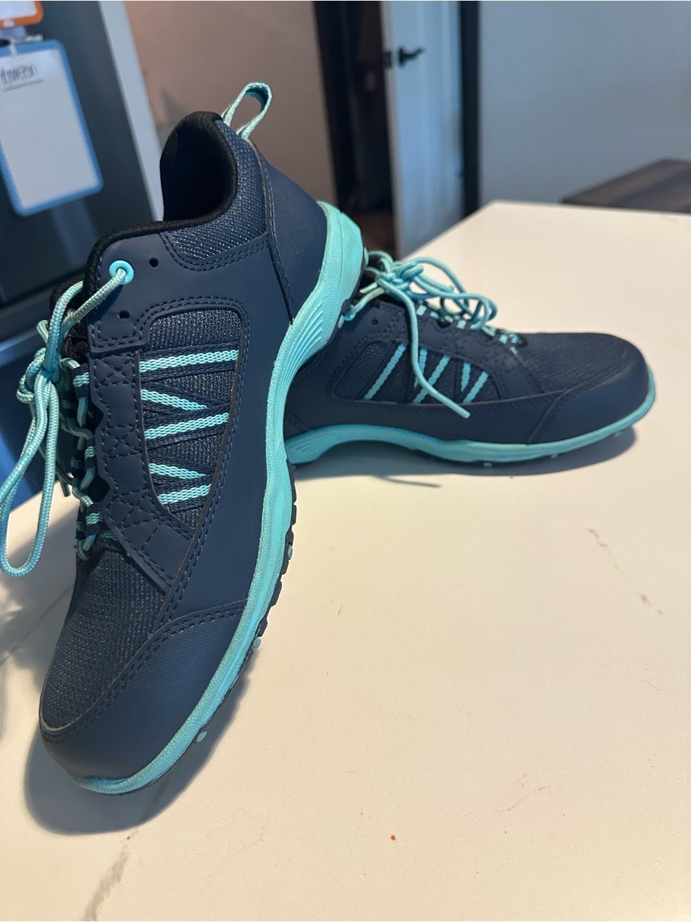 Bontrager Women's Cycling Shoes Navy and Teal- Size 8.5 - Picture 2 of 5